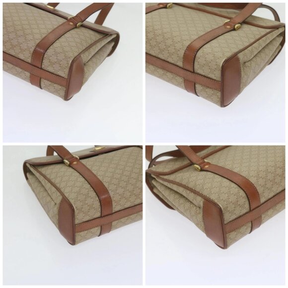 CELINE Macadam Canvas Shoulder Bag Beige Auth - Picture 16 of 16